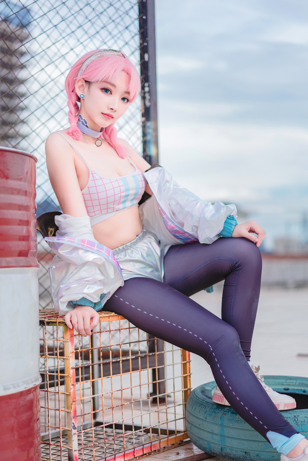 宫本桜-明日方舟-蓝毒[16P] COS网红博主 预览2图