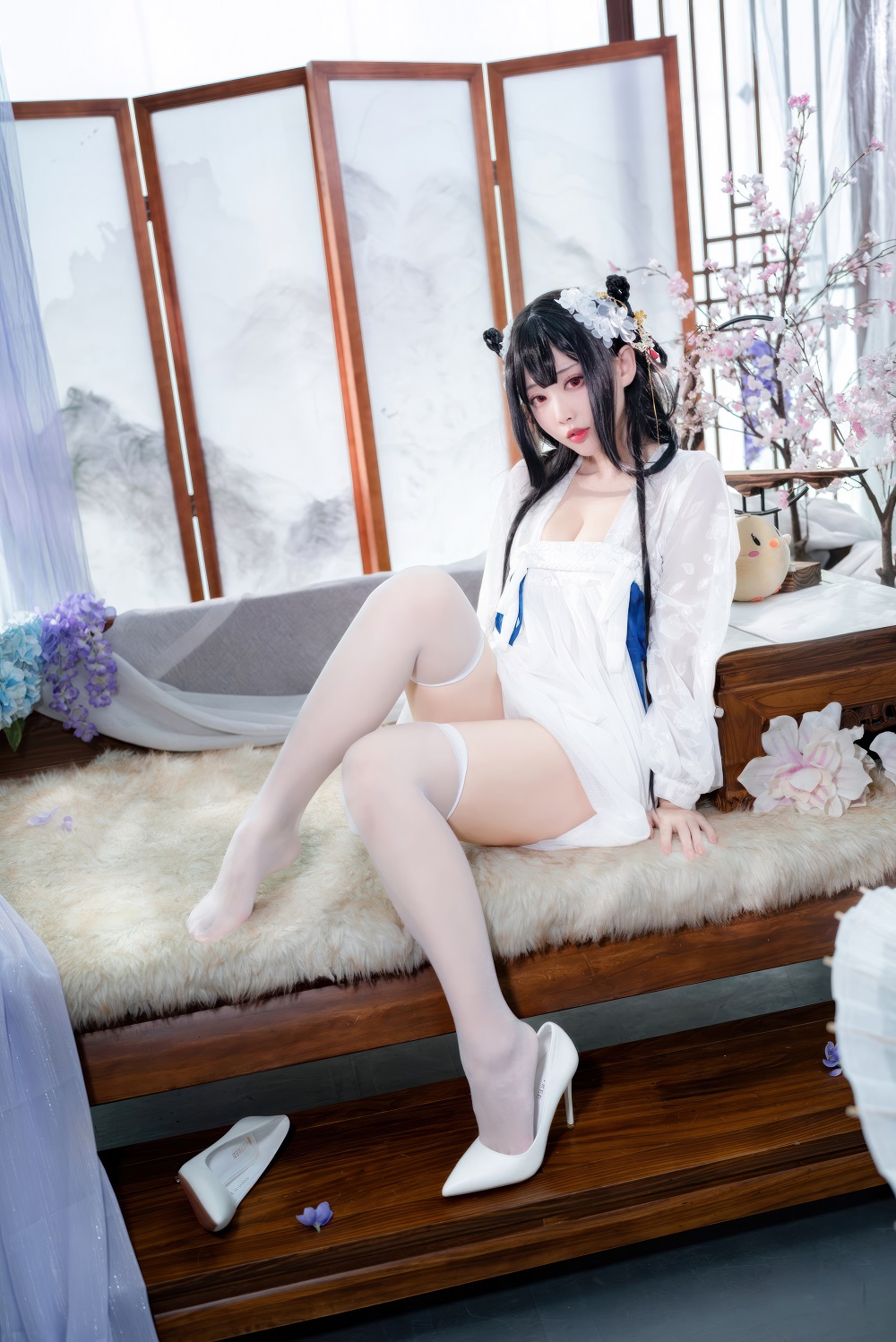 宫本桜-碧蓝航线-逸仙·膏发凝脂[22P] COS网红博主 预览2图