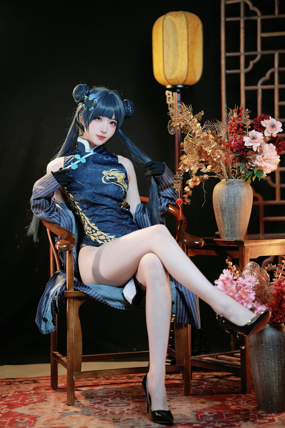 宫本桜-蔚蓝档案-龙华妃咲[42P] COS网红博主 预览1图