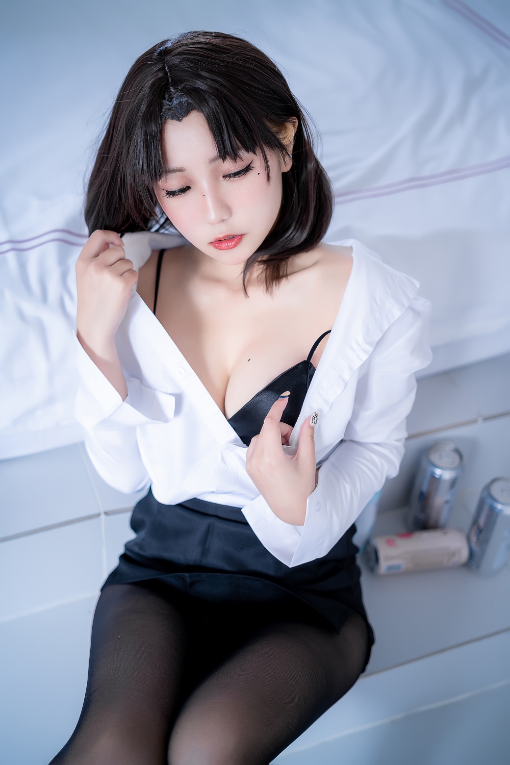 蓝小沂KiKi-OL职业装[35P] COS网红博主 预览2图