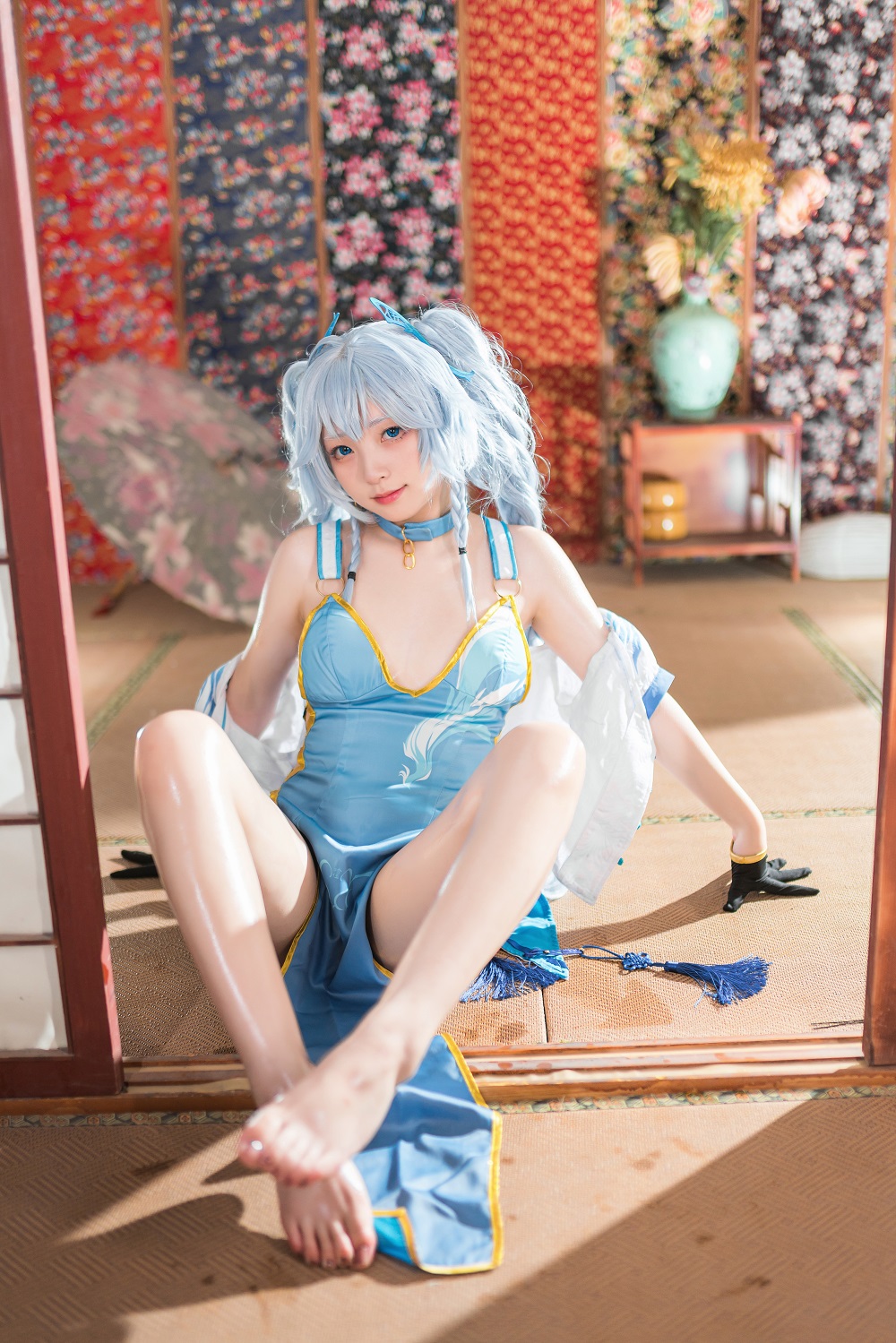 花铃-少女前线-PA15翠雀媚[69P] COS网红博主 预览1图