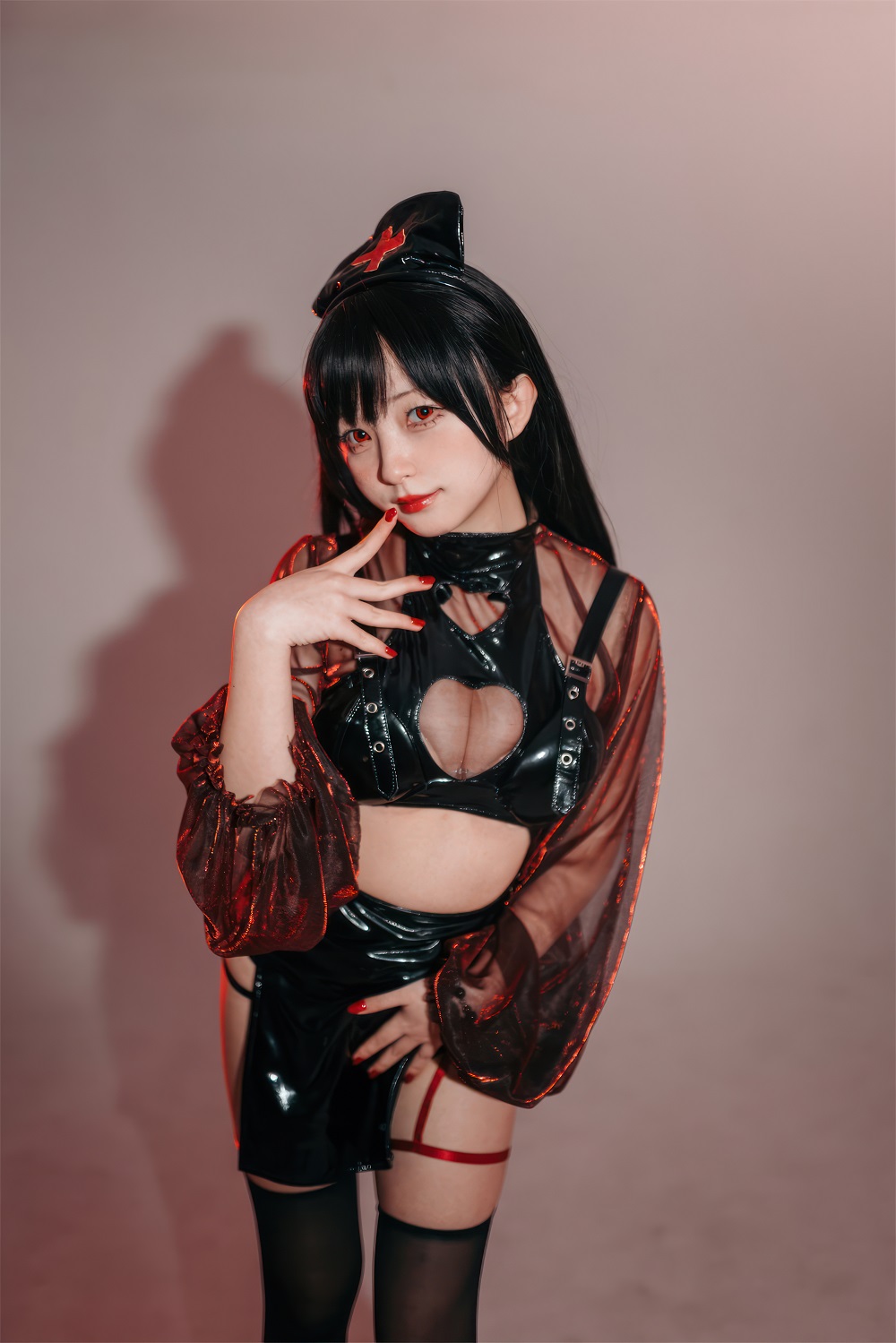 花铃-猩红护士[77P] COS网红博主 预览2图