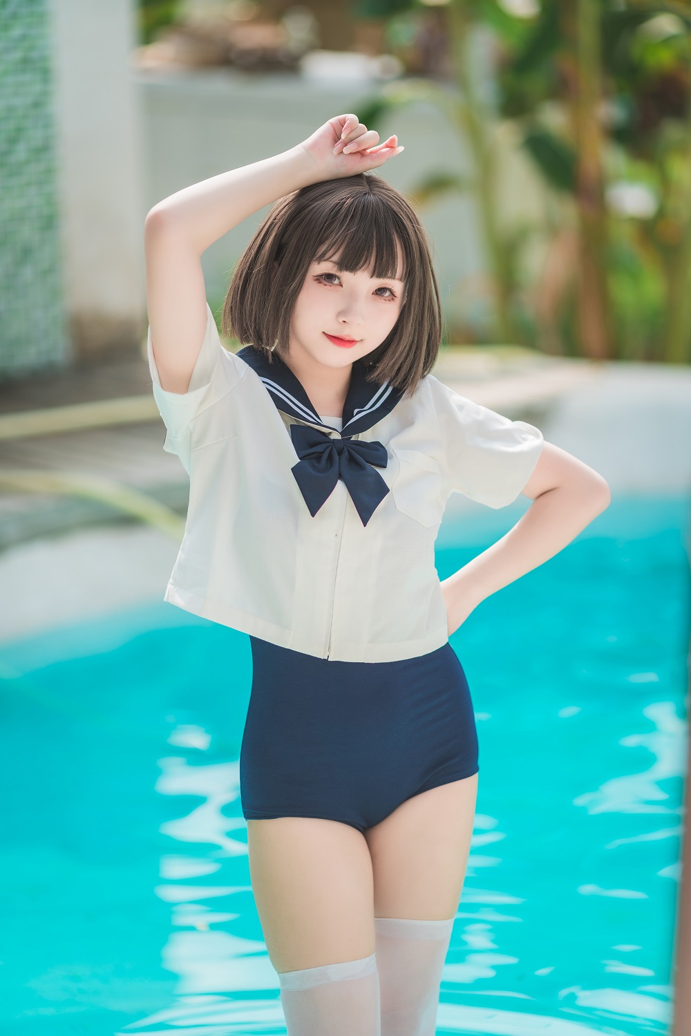 花铃-JK死库水[109P] COS网红博主 预览1图