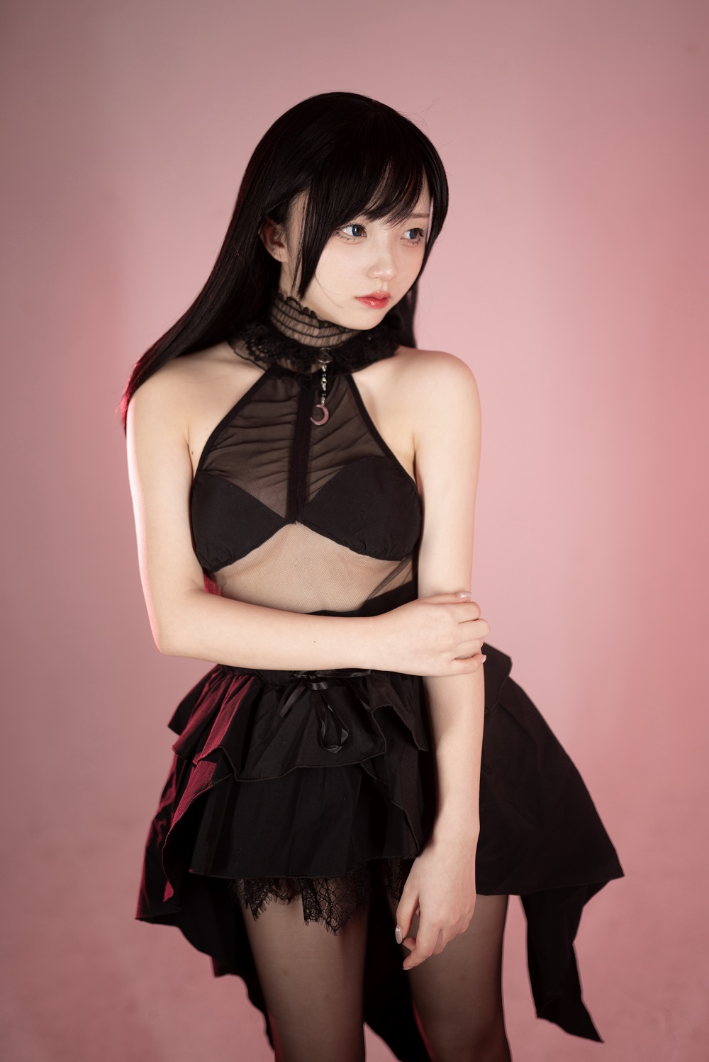 花铃-黑丝燕尾礼服[85P] COS网红博主 预览1图