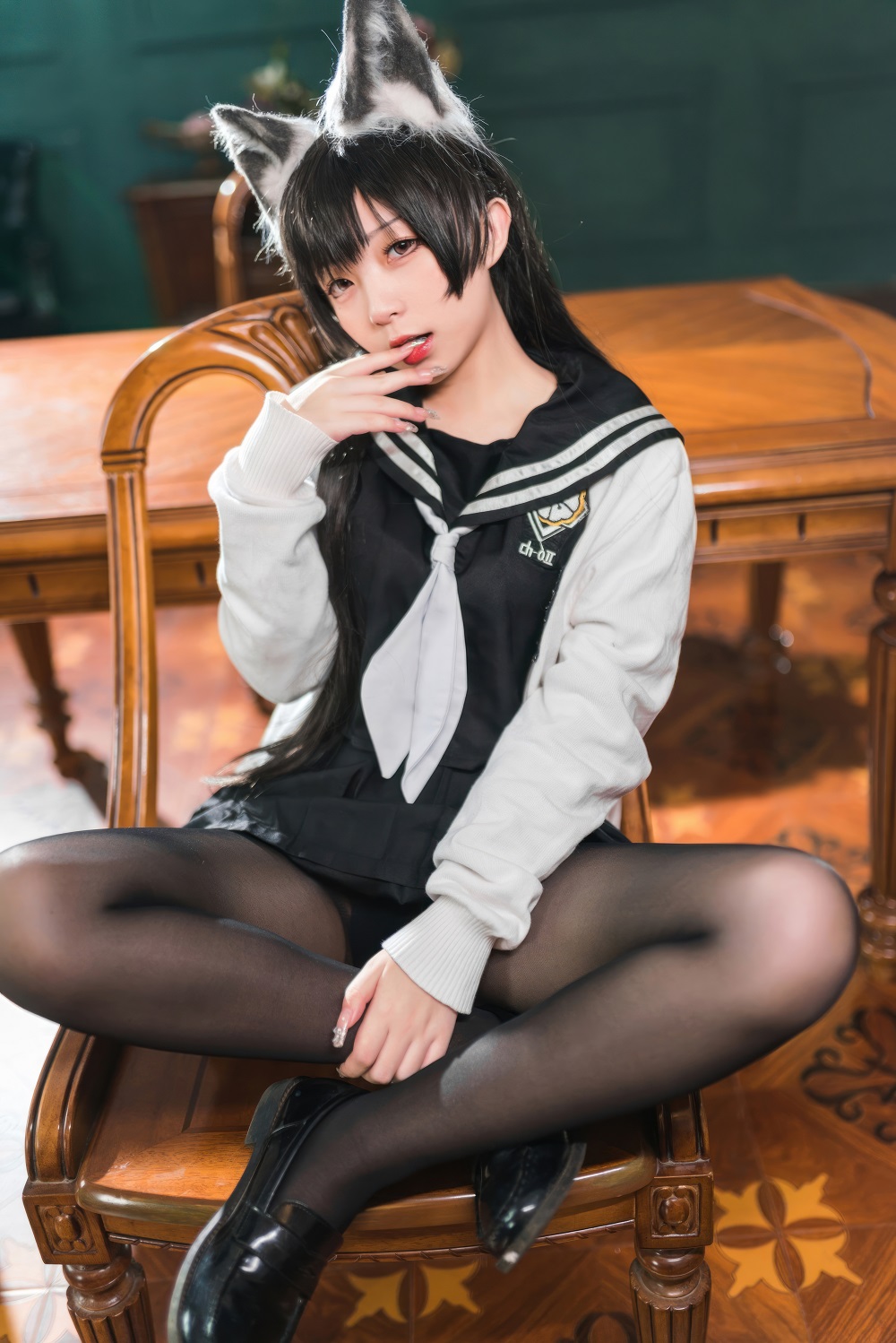 花铃-碧蓝航线-爱宕JK制服[34P] COS网红博主 预览2图