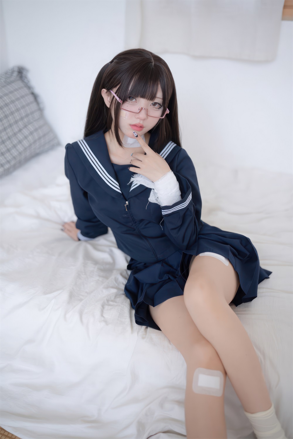 花铃-恋色JK[42P] COS网红博主 预览2图