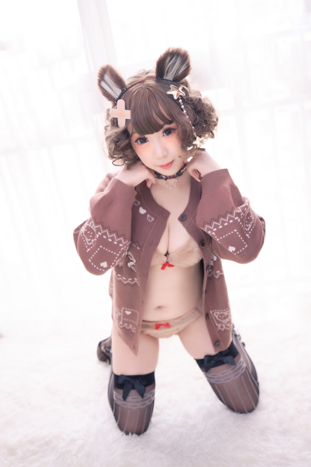 胡桃猫Kurumineko-熊熊[221P+10V] COS网红博主 预览1图