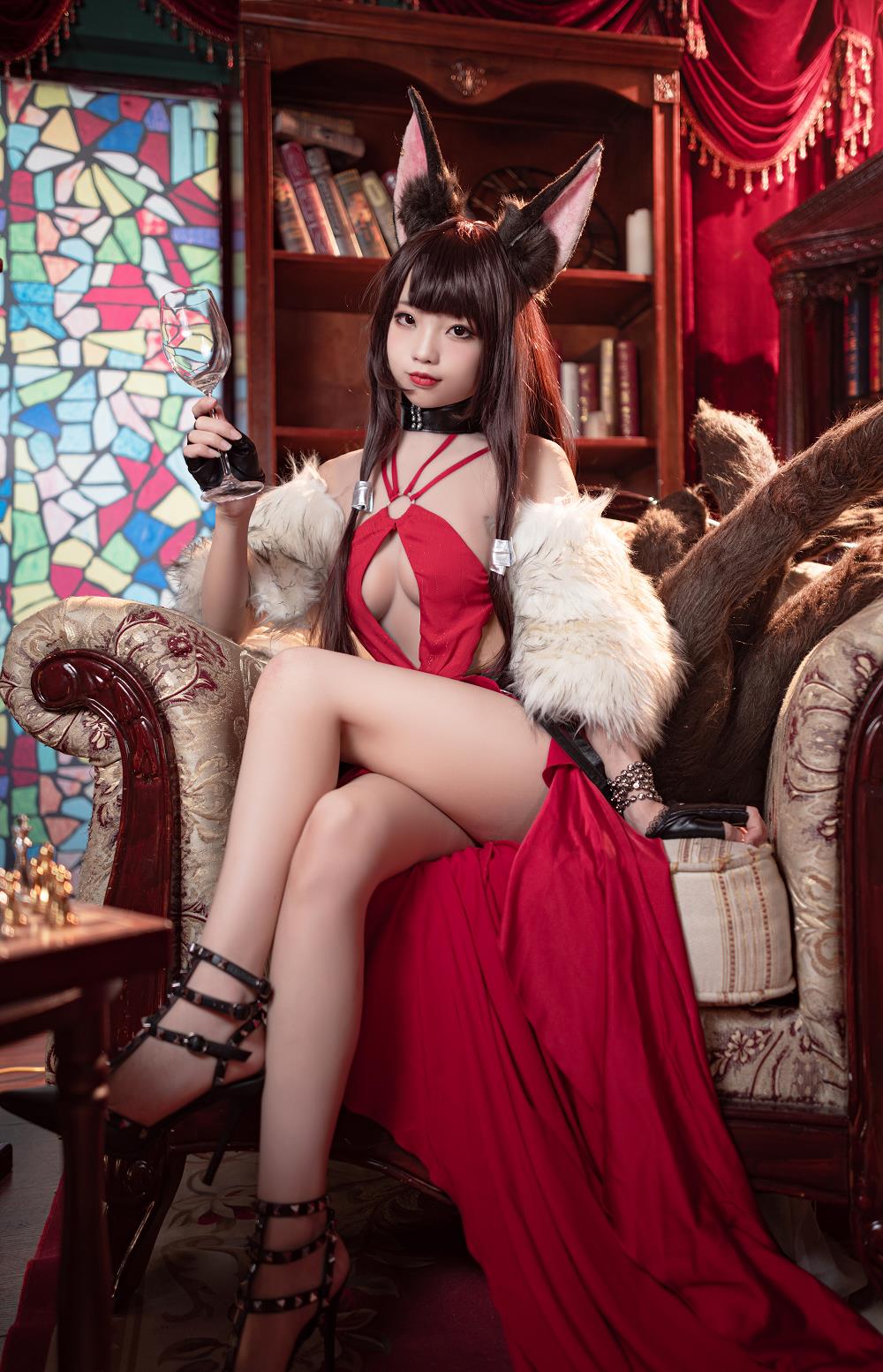狐玖玖-碧蓝航线-赤城[17P] COS网红博主 预览1图