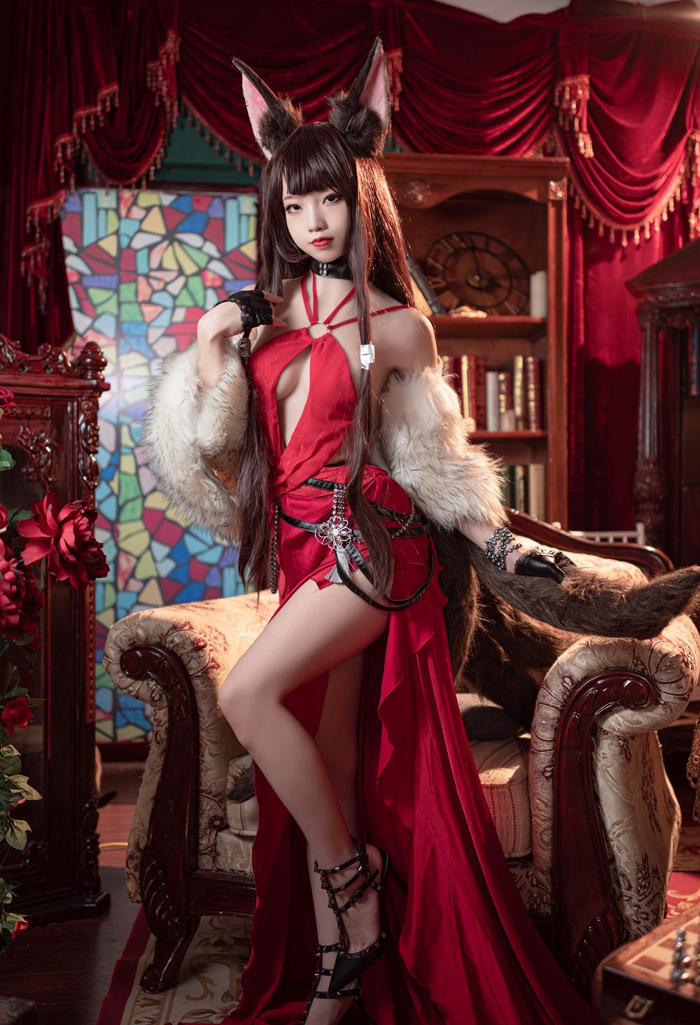 狐玖玖-碧蓝航线-赤城[17P] COS网红博主 预览2图