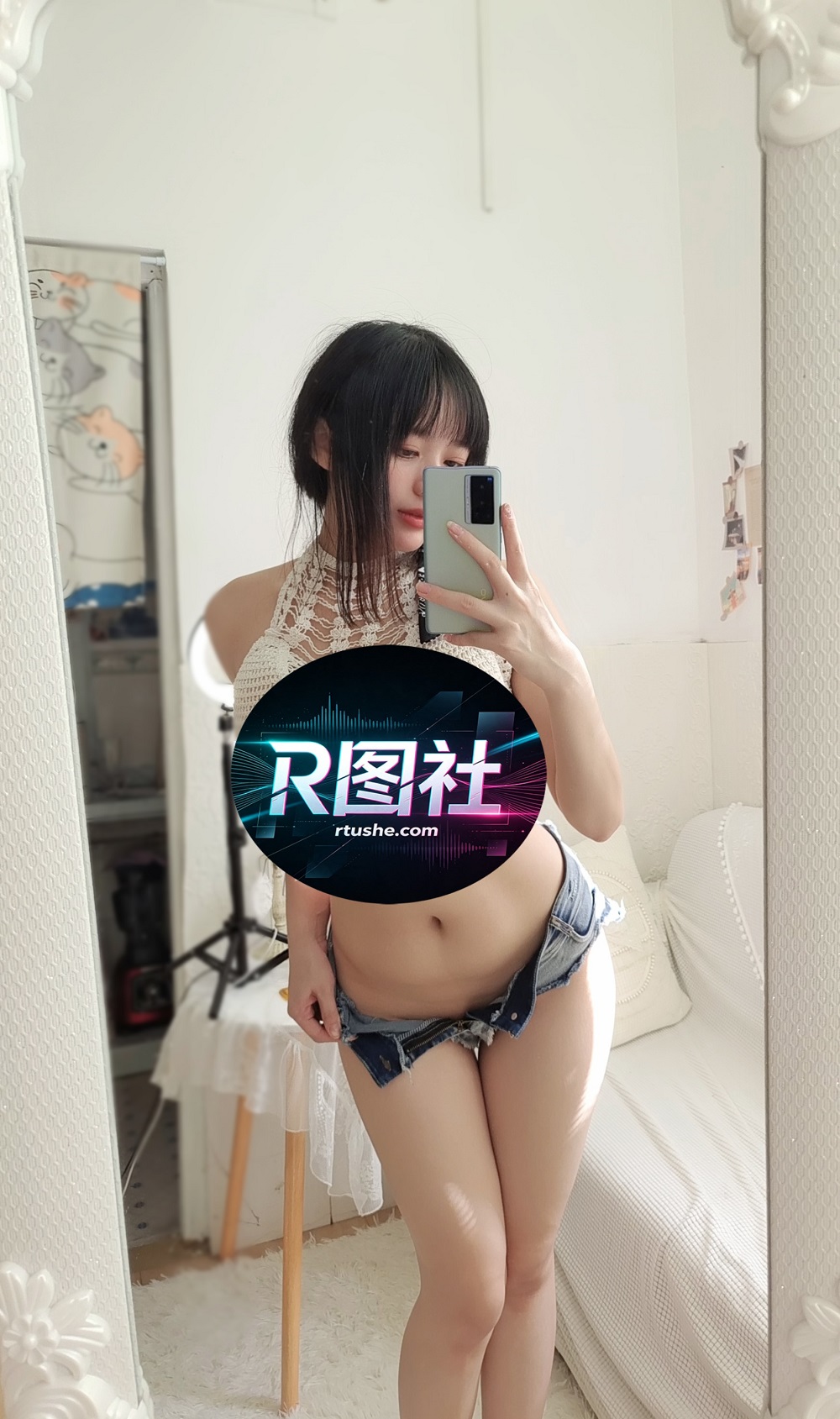 九言-超短牛仔裤[21P] COS网红博主 预览2图