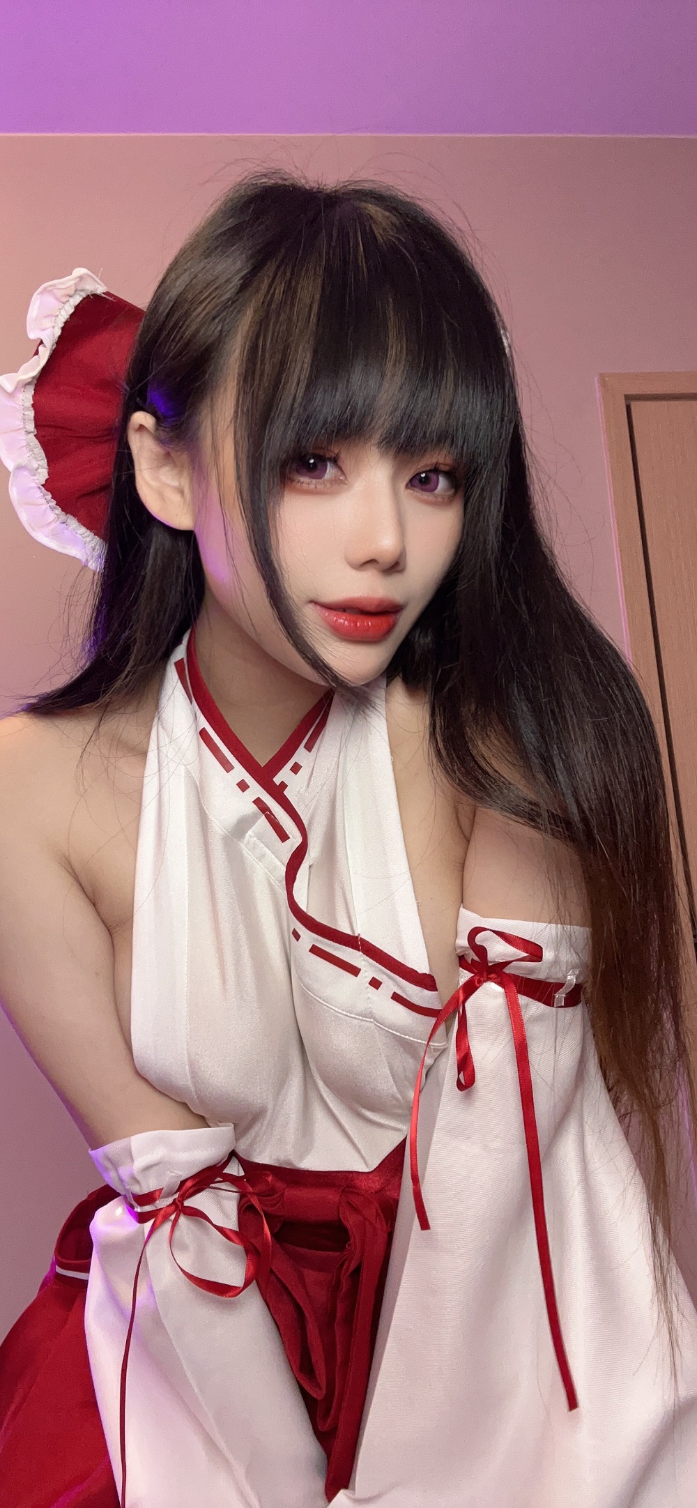 九言-巫女的爱[30P+2V] COS网红博主 预览1图