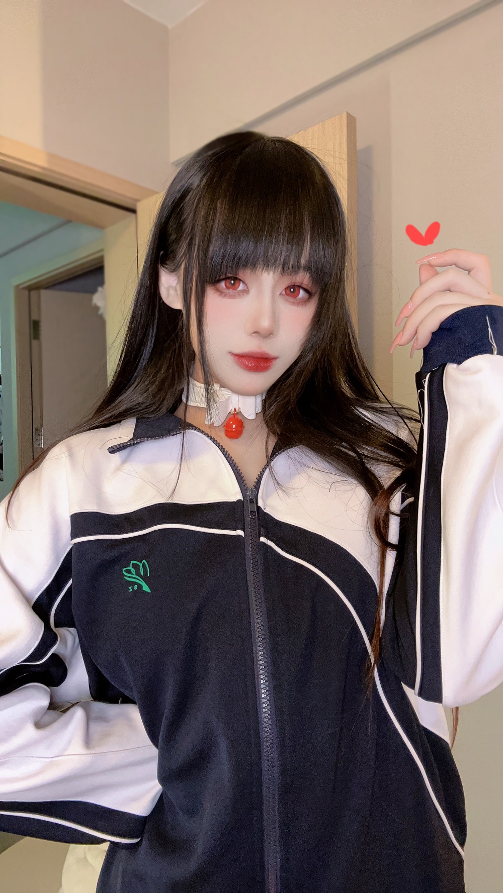 九言-白色体操服[32P+5V] COS网红博主 预览1图