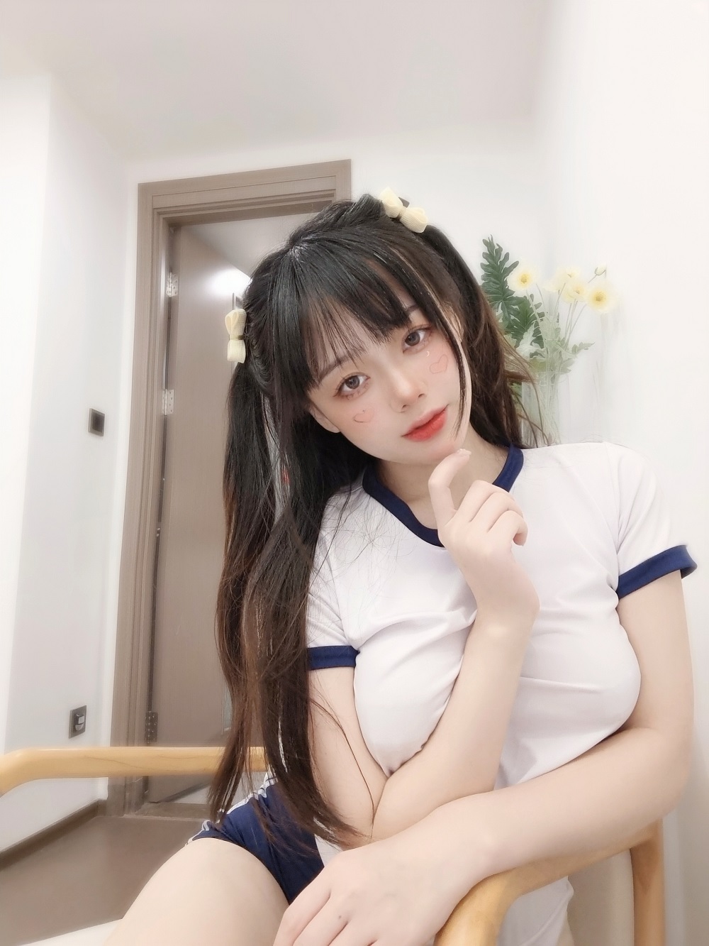 九言-生日特典-双马尾体操服[20P+3V] COS网红博主 预览2图