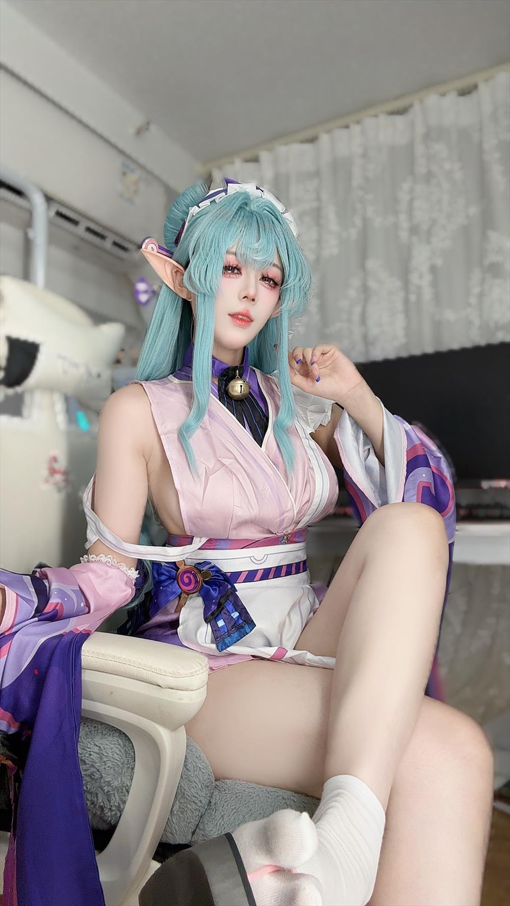 九言-生日限定-梦见月瑞希[30P+6V] COS网红博主 预览2图