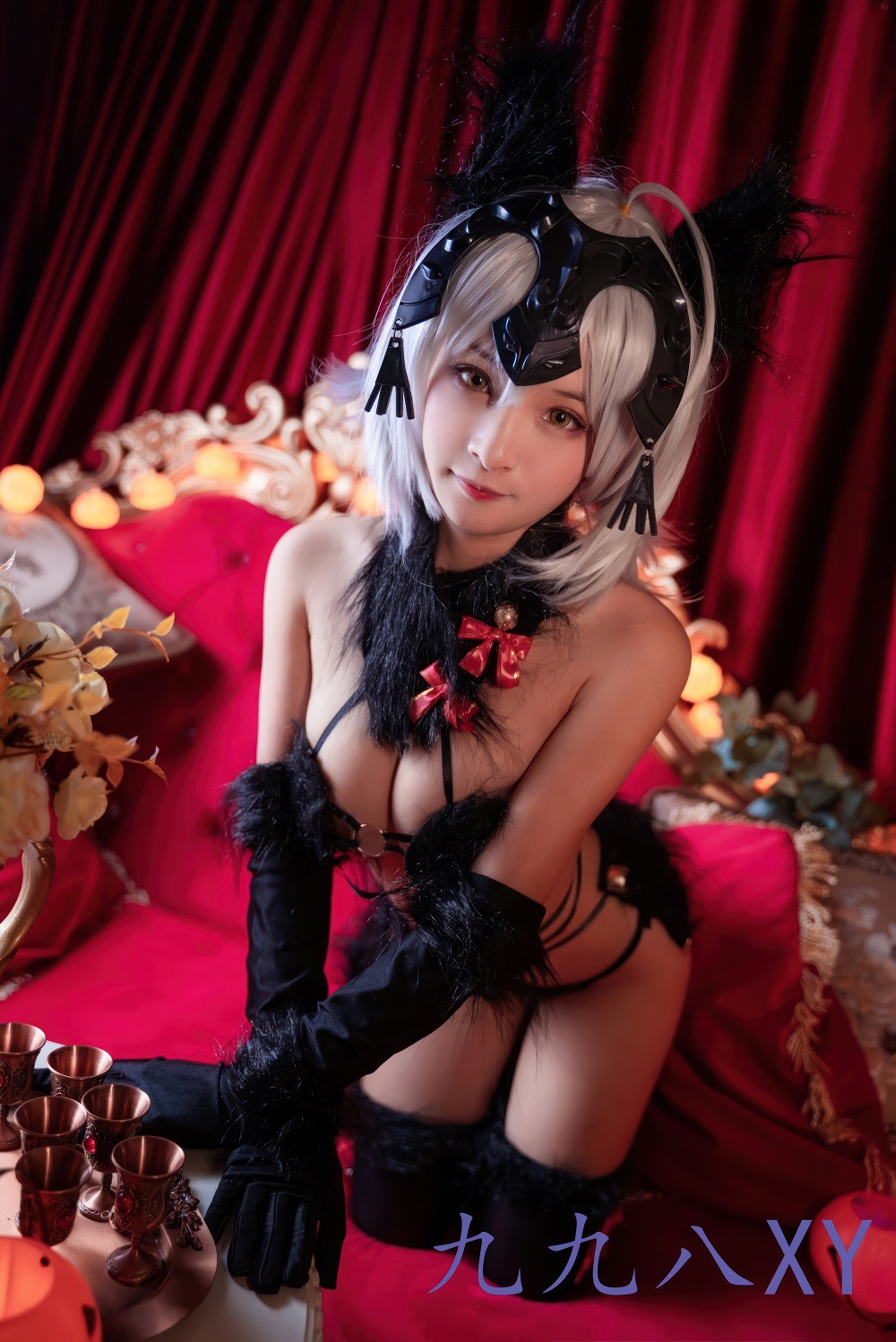 九九八吖-FGO-黑贞德·危险野兽[24P] COS网红博主 预览1图