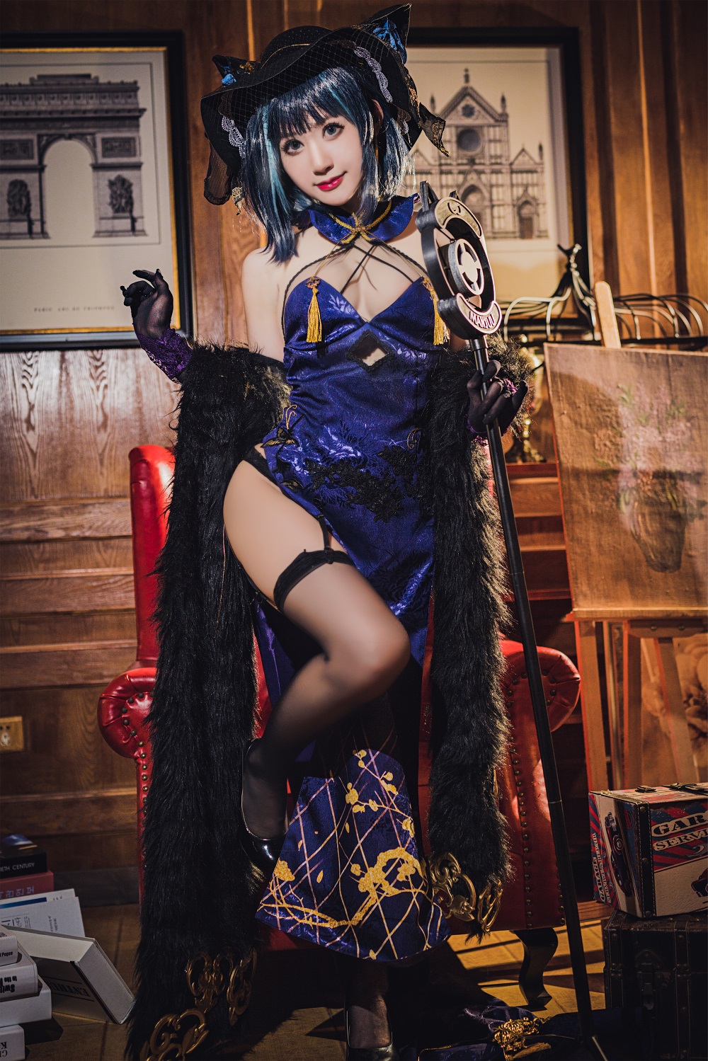 木之本果-花容本-柴郡·音乐绚烂[16P] COS网红博主 预览2图