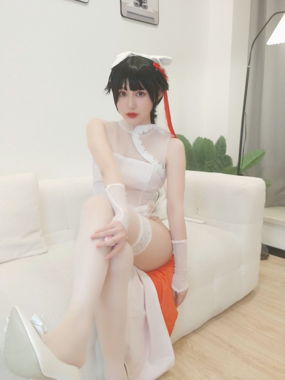 木之本果-碧蓝航线-高雄旗袍[86P+7V] COS网红博主 预览1图