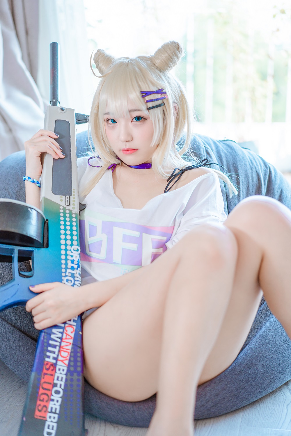 弥美Mime-少女前线-AA12无烟棒棒糖[27P] COS网红博主 预览1图