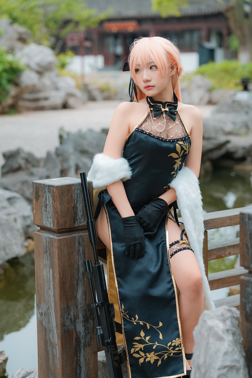 弥美Mime-少女前线-OTS14紫雨心[21P] COS网红博主 预览1图