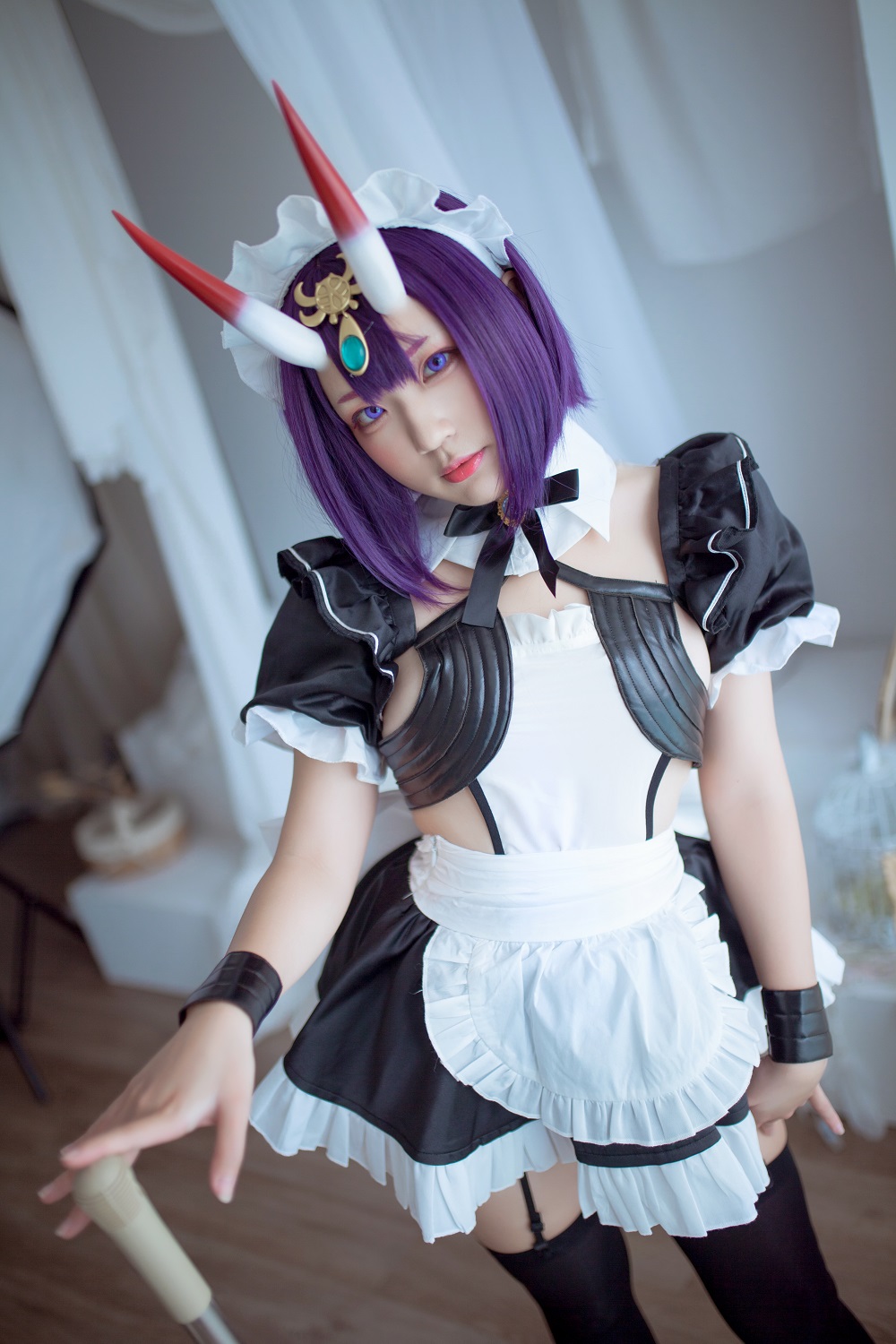 弥美Mime-FGO-酒吞童子女仆[17P] COS网红博主 预览1图