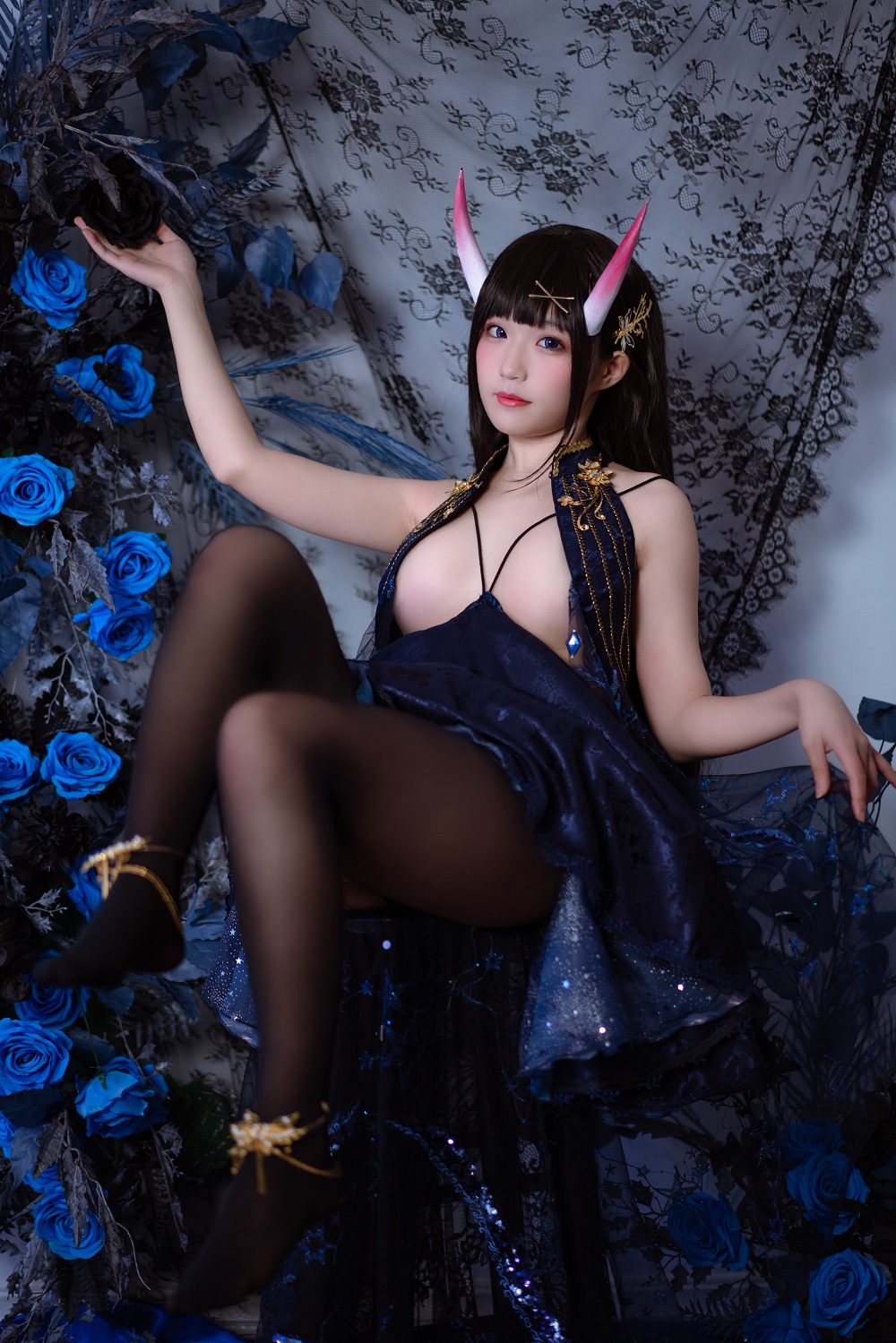 弥美Mime-碧蓝航线-能代礼服[26P] COS网红博主 预览2图