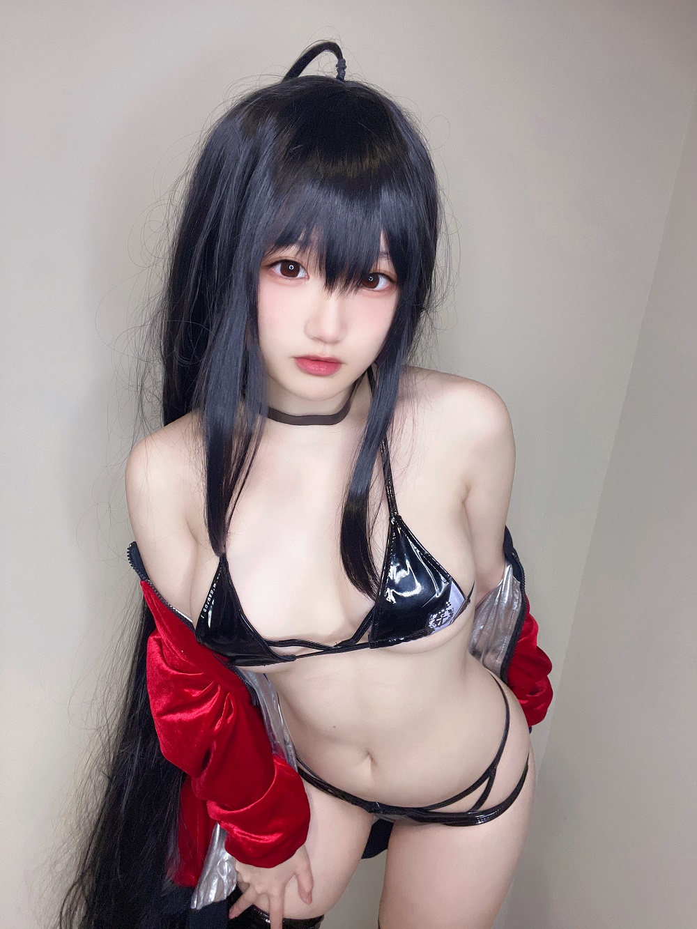 弥美Mime-碧蓝航线-大凤机车服[16P] COS网红博主 预览2图