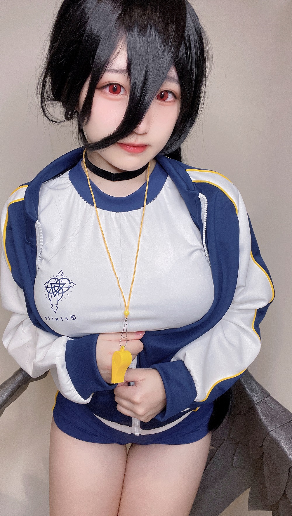 弥美Mime-蔚蓝档案-羽川莲见体操服[15P] COS网红博主 预览2图