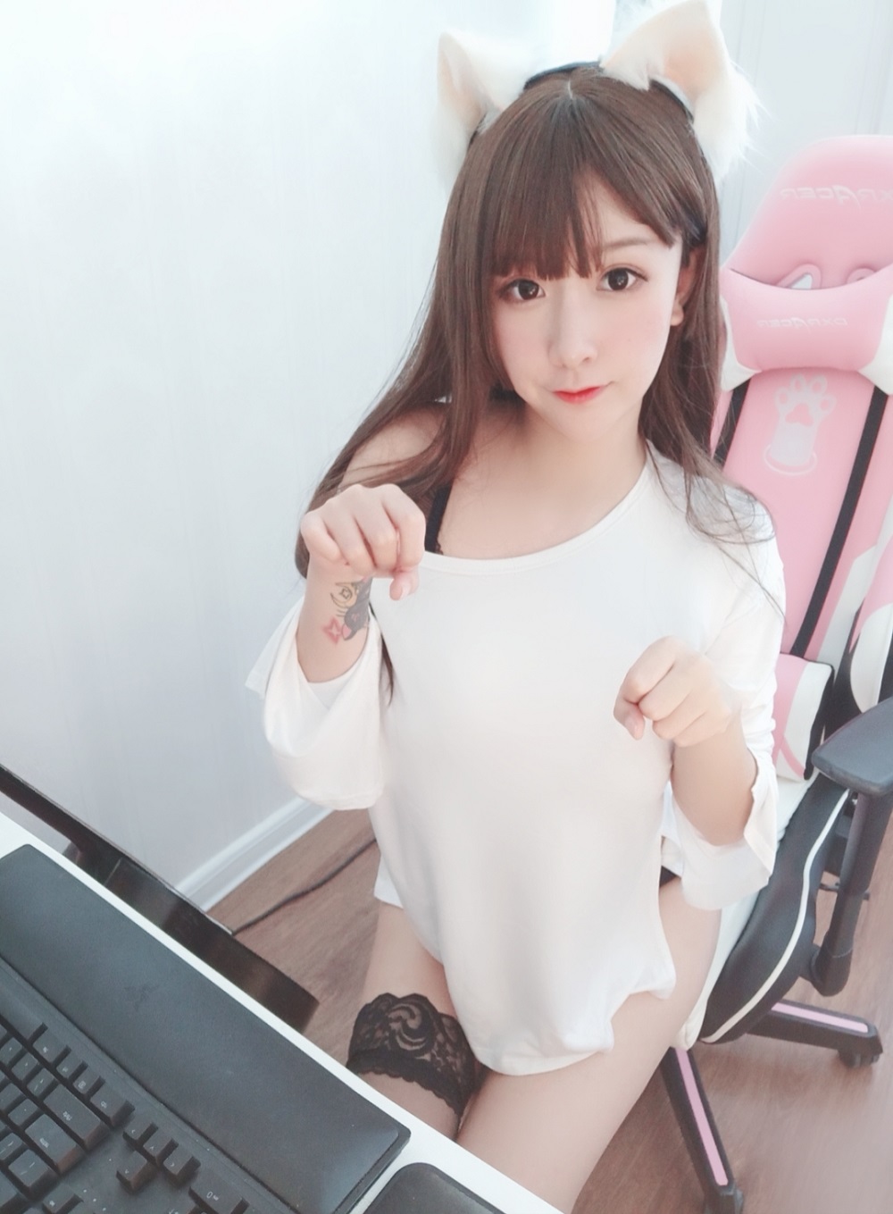 猫九酱Sakura-居家女友猫[29P+1V] COS网红博主 预览1图