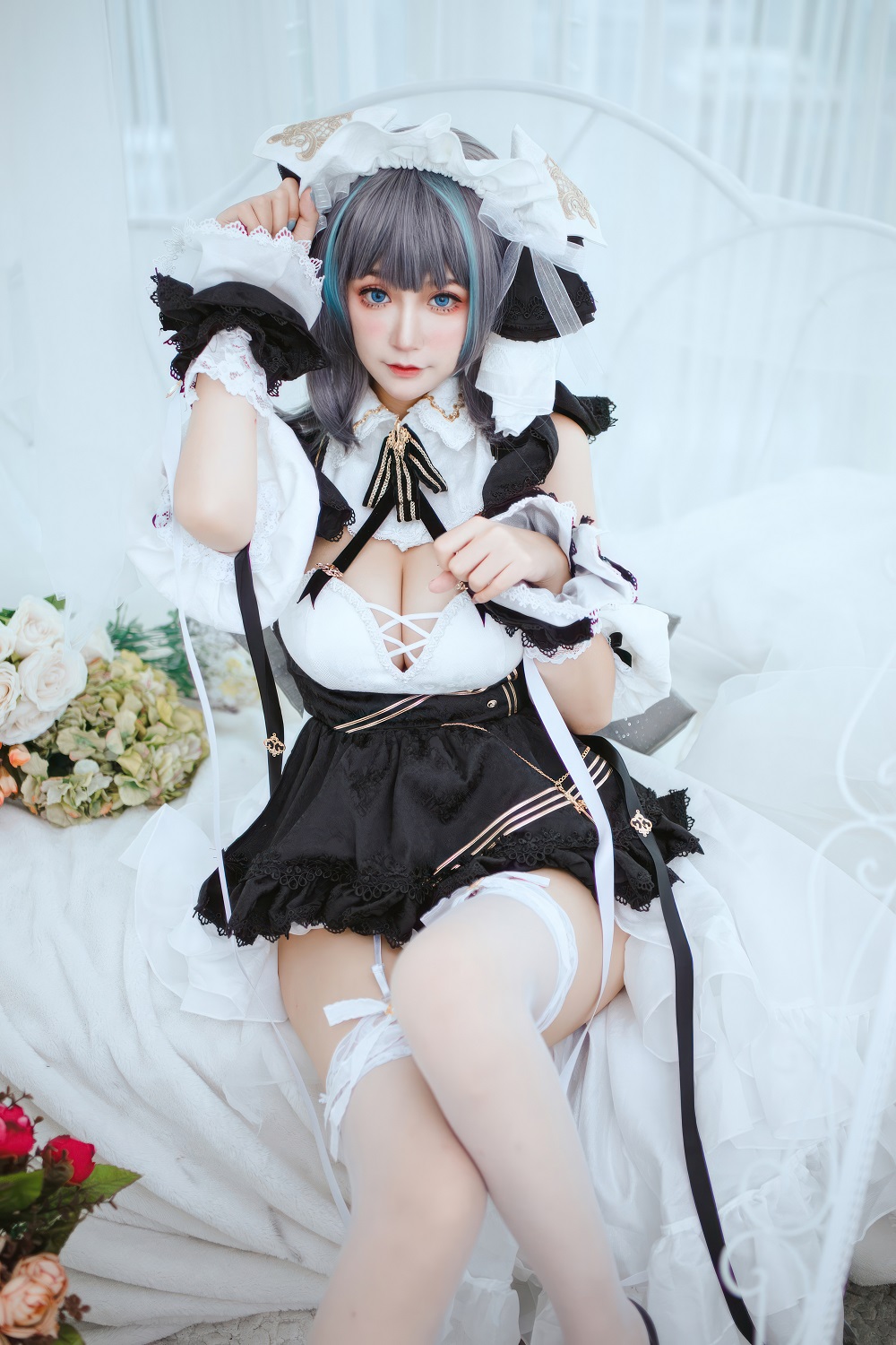 猫九酱Sakura-碧蓝航线-柴郡猫猫[30P] COS网红博主 预览2图