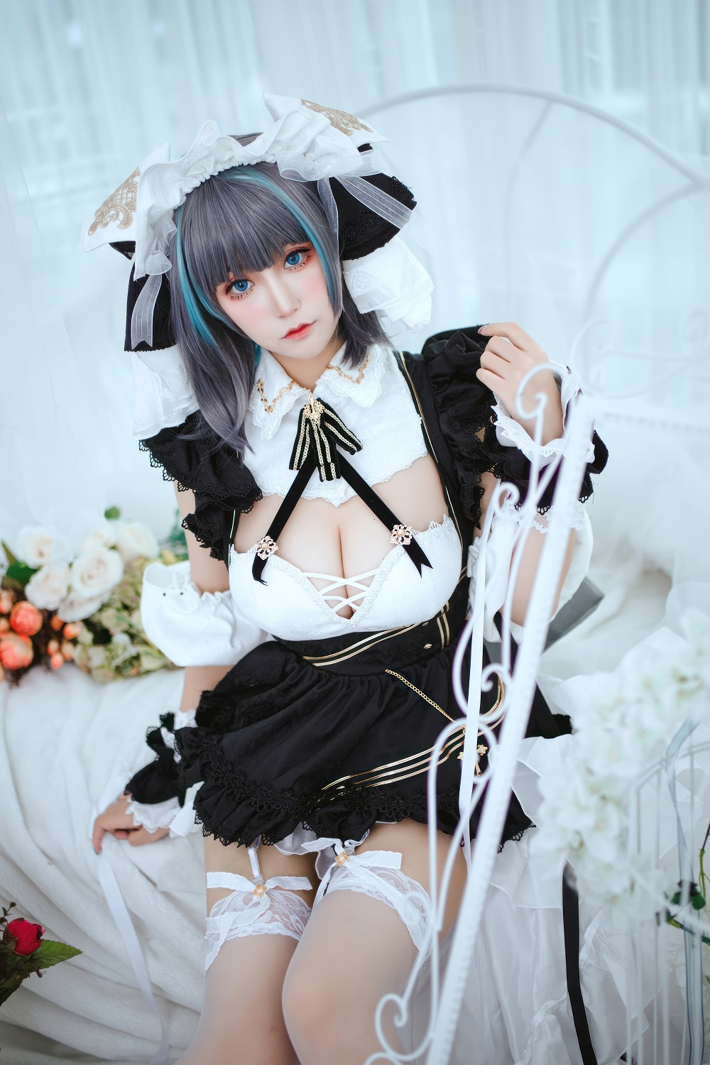 猫九酱Sakura-碧蓝航线-柴郡猫猫[30P] COS网红博主 预览1图