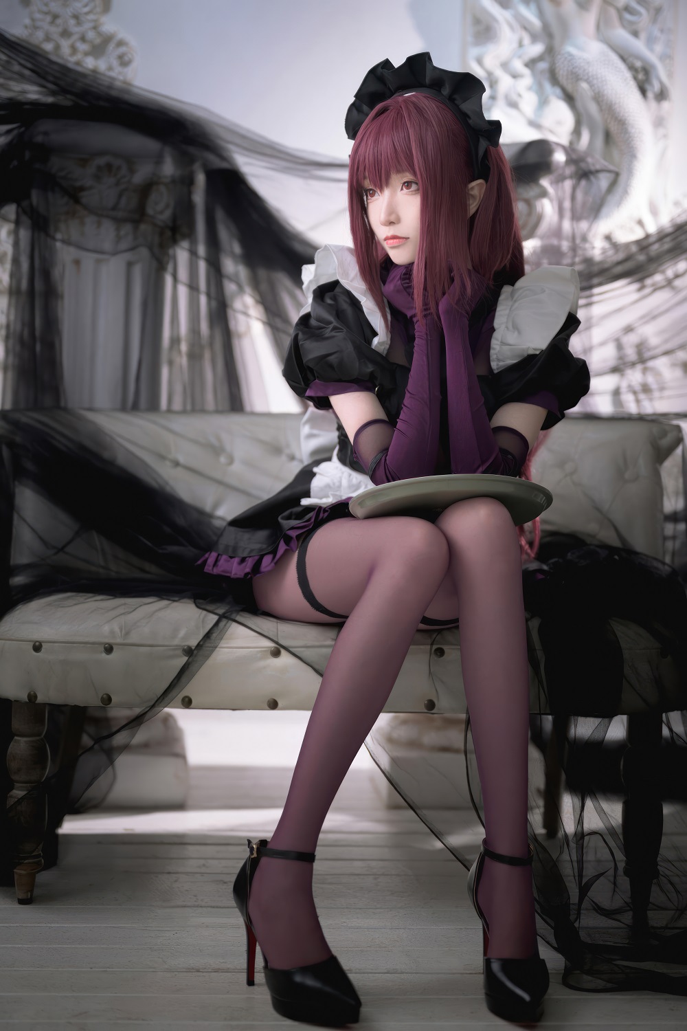 青青子Js-FGO-斯卡哈女仆[11P] COS网红博主 预览2图