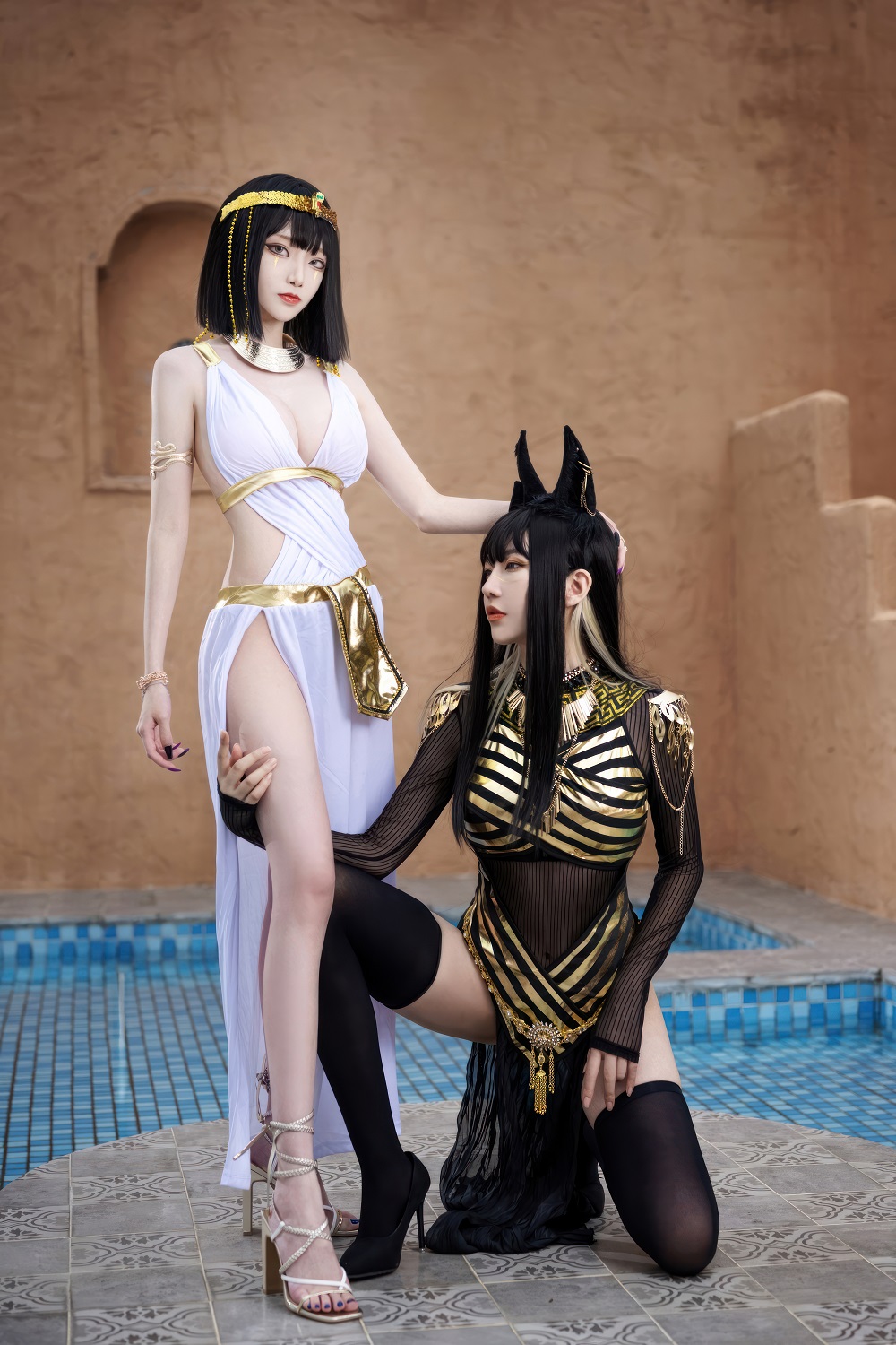 青青子Js&李令羽-青羽写真本[53P] COS网红博主 预览1图