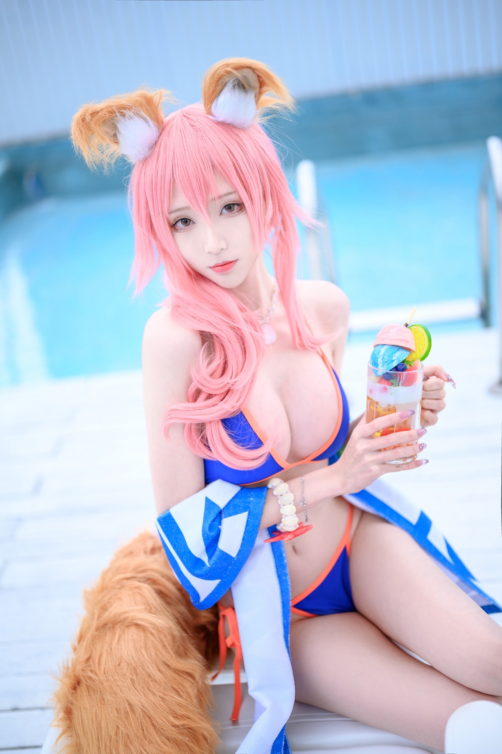 青青子Js-FGO-玉藻前写真本[48P] COS网红博主 预览1图