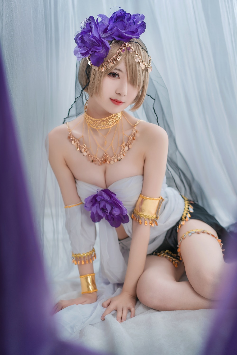 弥音音ww-崩坏3-丽塔同人舞娘[24P] COS网红博主 预览1图