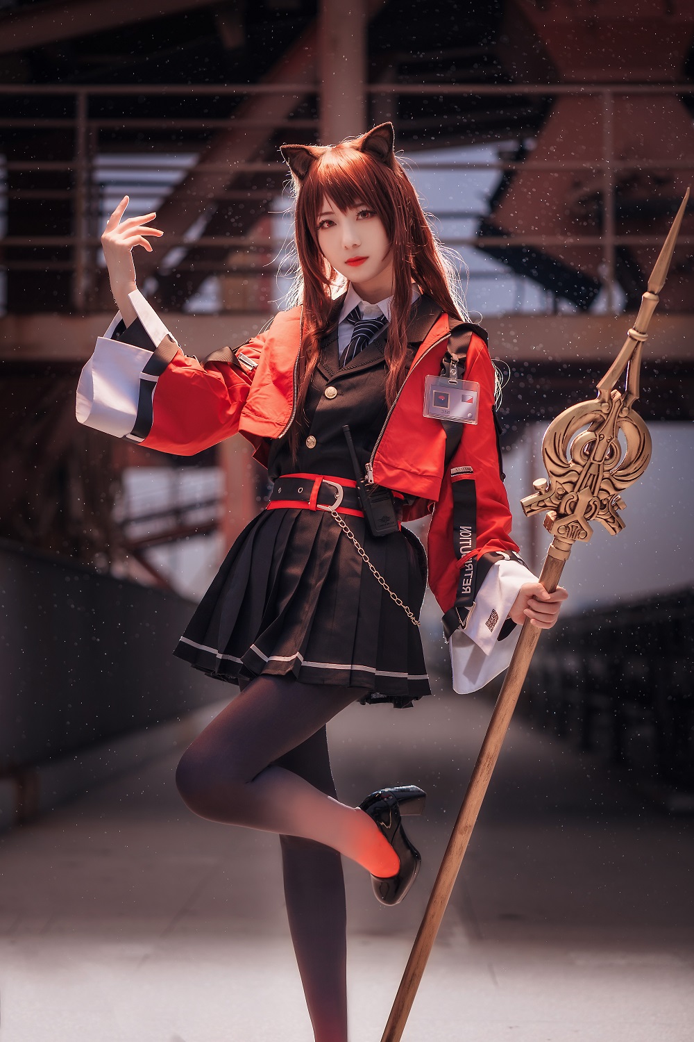 弥音音ww-明日方舟-天火[16P] COS网红博主 预览1图