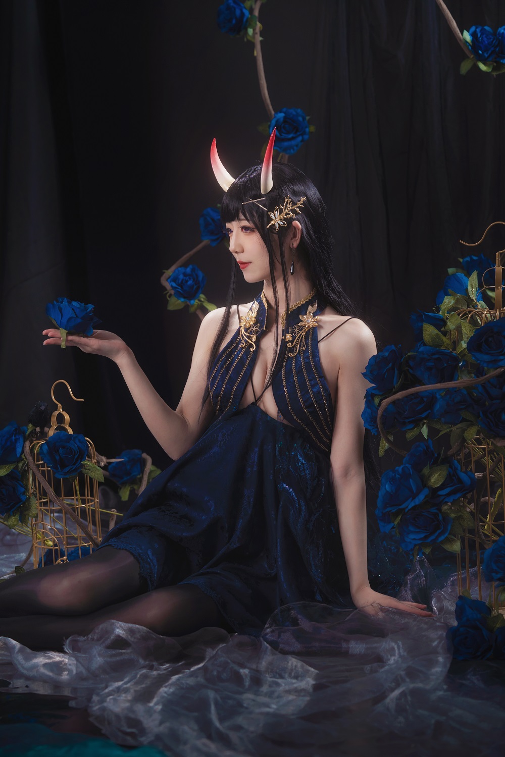 弥音音ww-碧蓝航线-能代礼服[16P] COS网红博主 预览2图