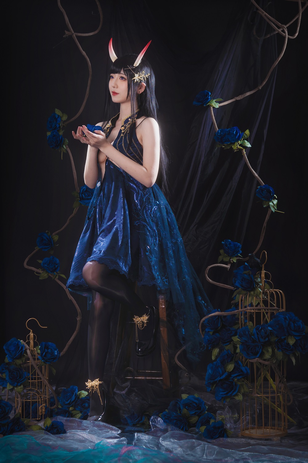 弥音音ww-碧蓝航线-能代礼服[16P] COS网红博主 预览1图
