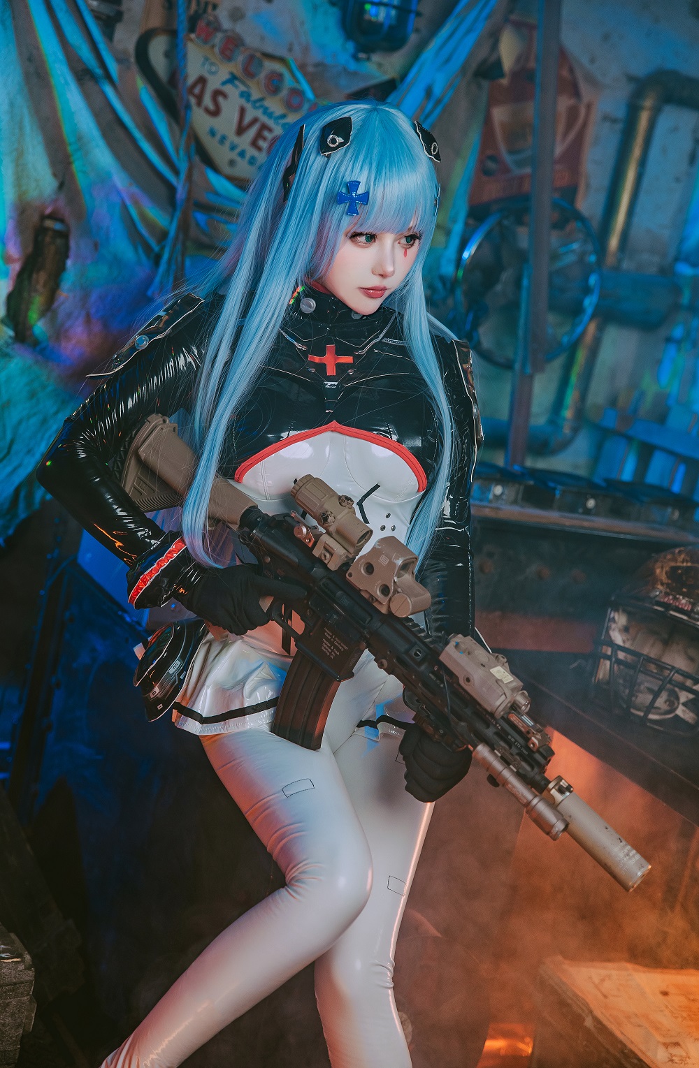 凛子酱-少女前线-HK416作战服[27P] COS网红博主 预览1图