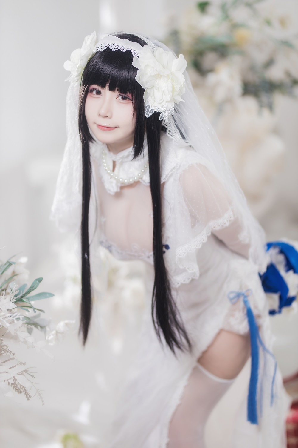 修修猫ww-少女前线-95式婚纱[34P] COS网红博主 预览1图
