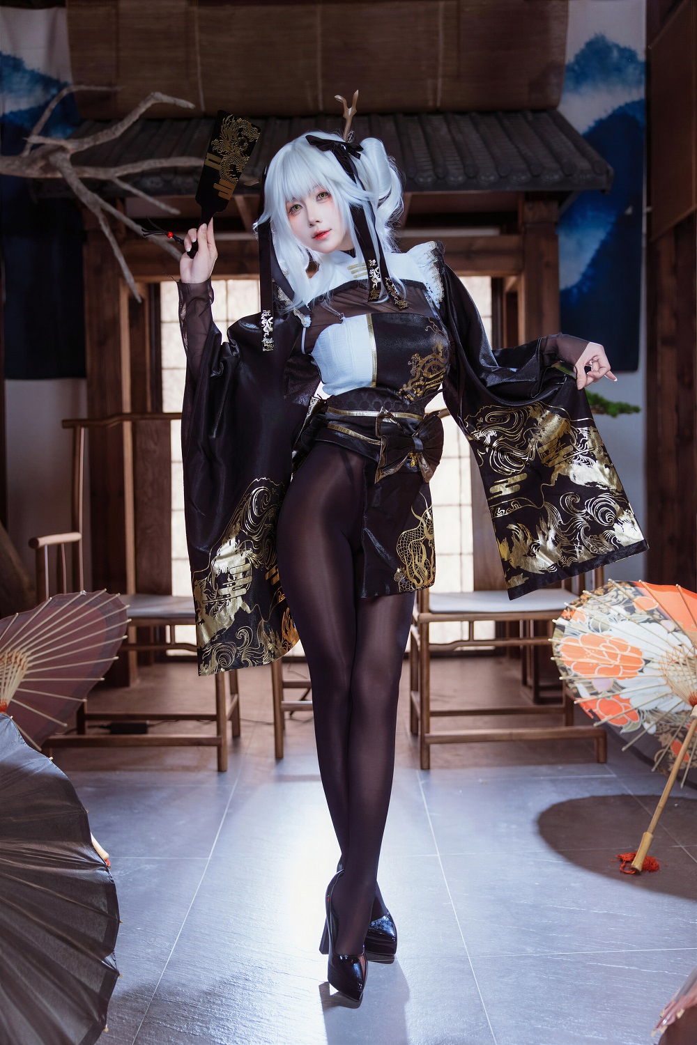 修修猫ww-Nikke胜利女神-布兰儿和服[29P] COS网红博主 预览2图