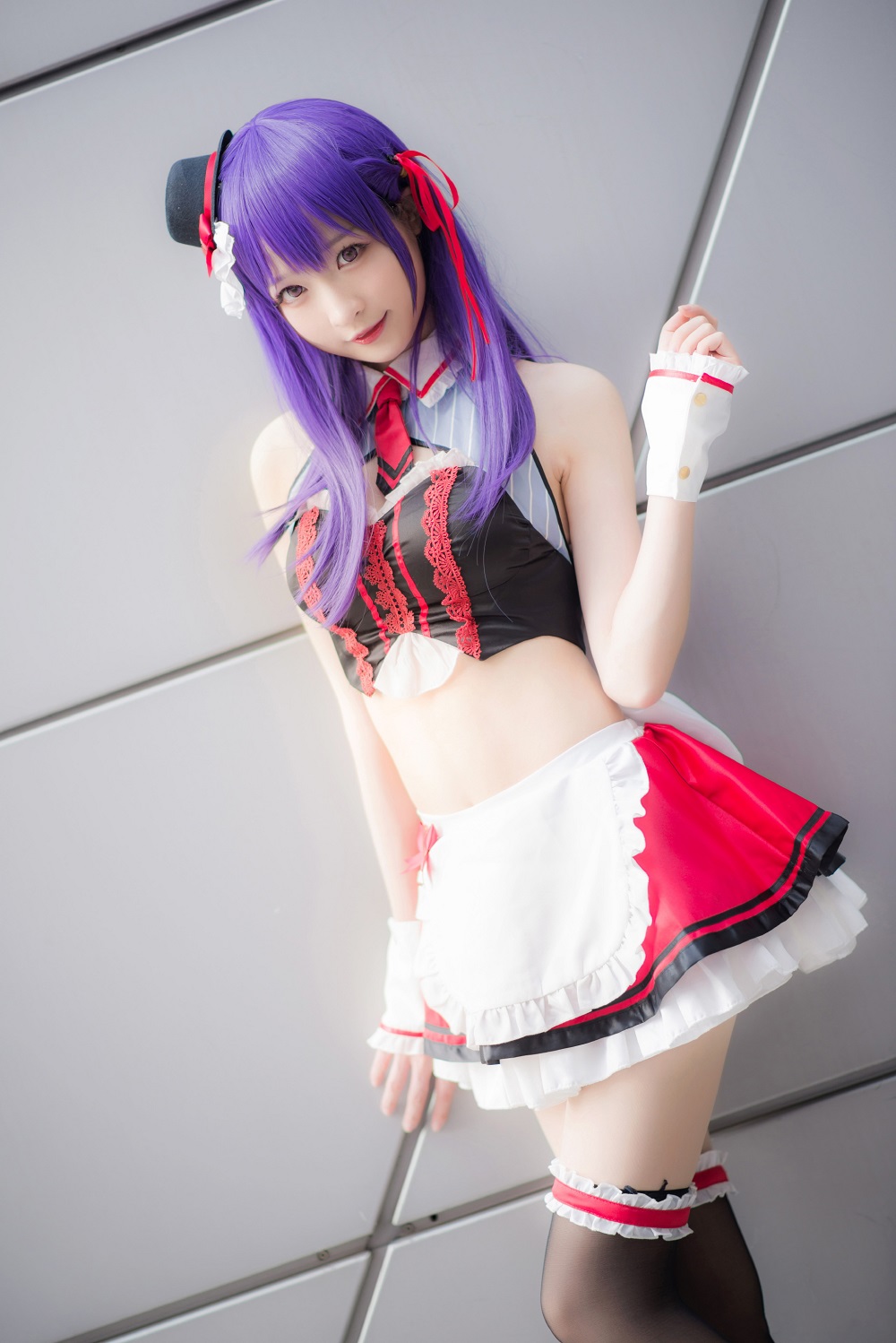 南宫-Fate Stay night-间桐樱打歌服[35P] COS网红博主 预览1图