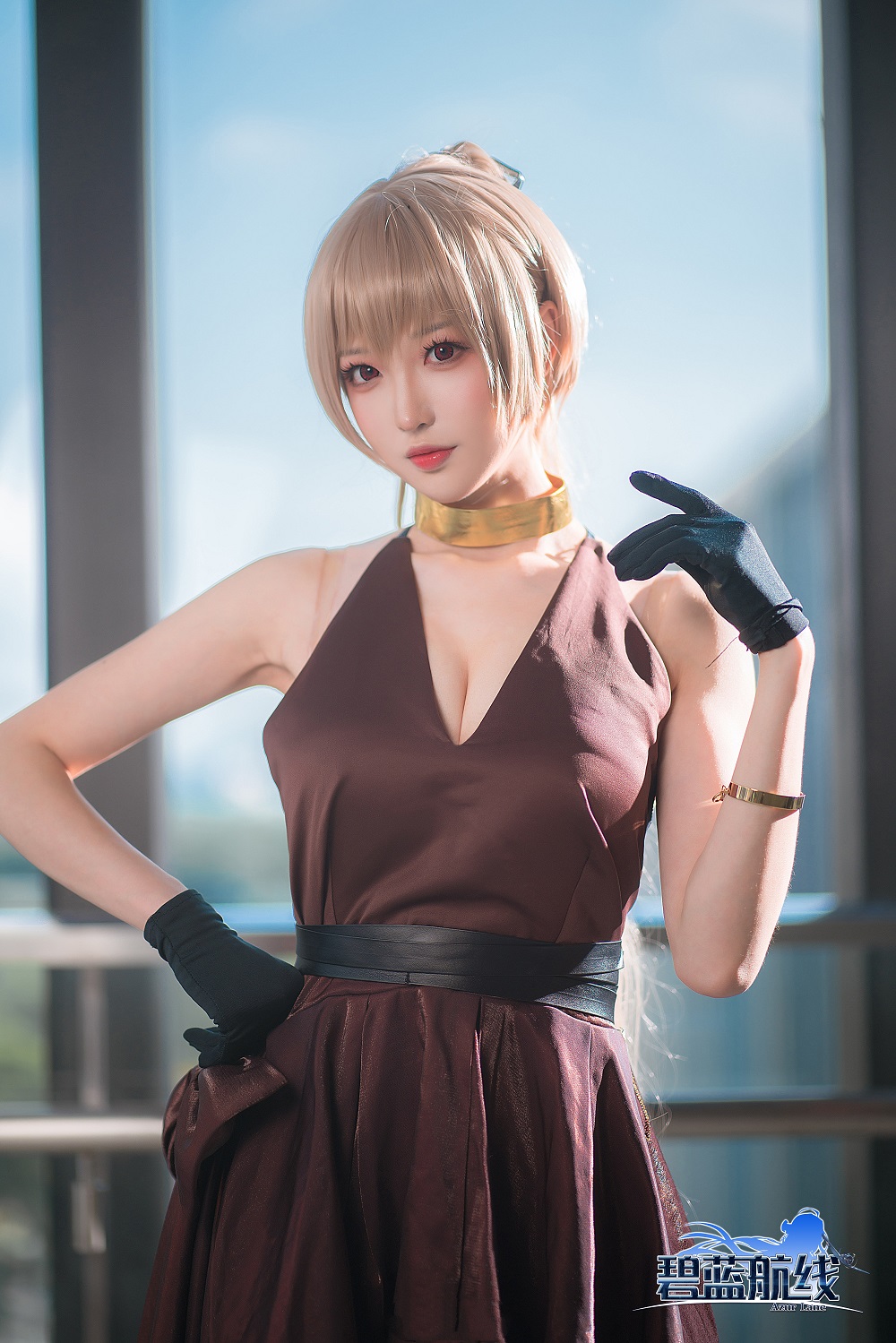 南宫-碧蓝航线-让巴尔礼服[14P] COS网红博主 预览2图