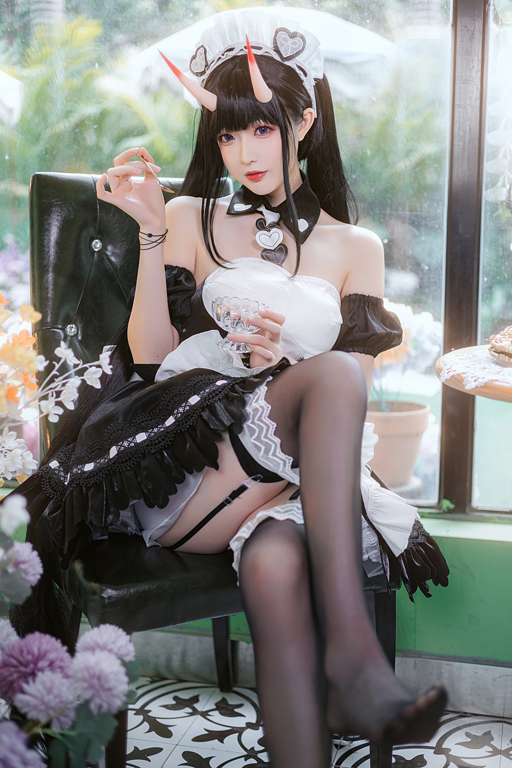 南宫-碧蓝航线-能代女仆[22P] COS网红博主 预览1图