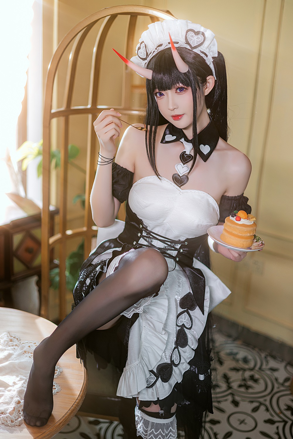 南宫-碧蓝航线-能代女仆[22P] COS网红博主 预览2图