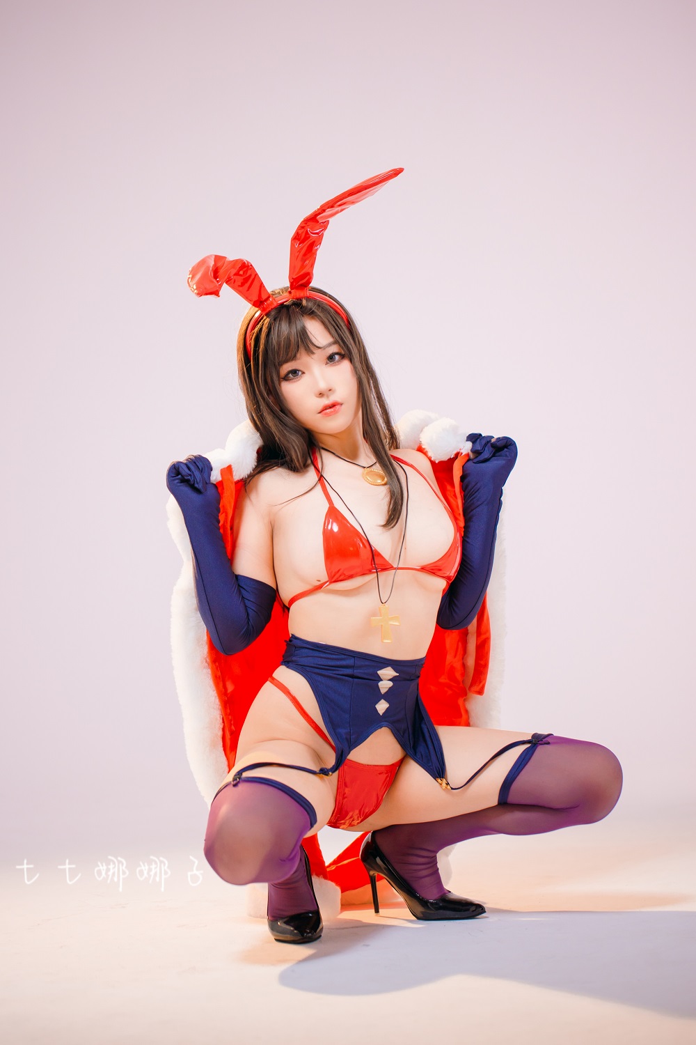 七七娜娜子-魔太郎圣诞[23P+4V] COS网红博主 预览2图