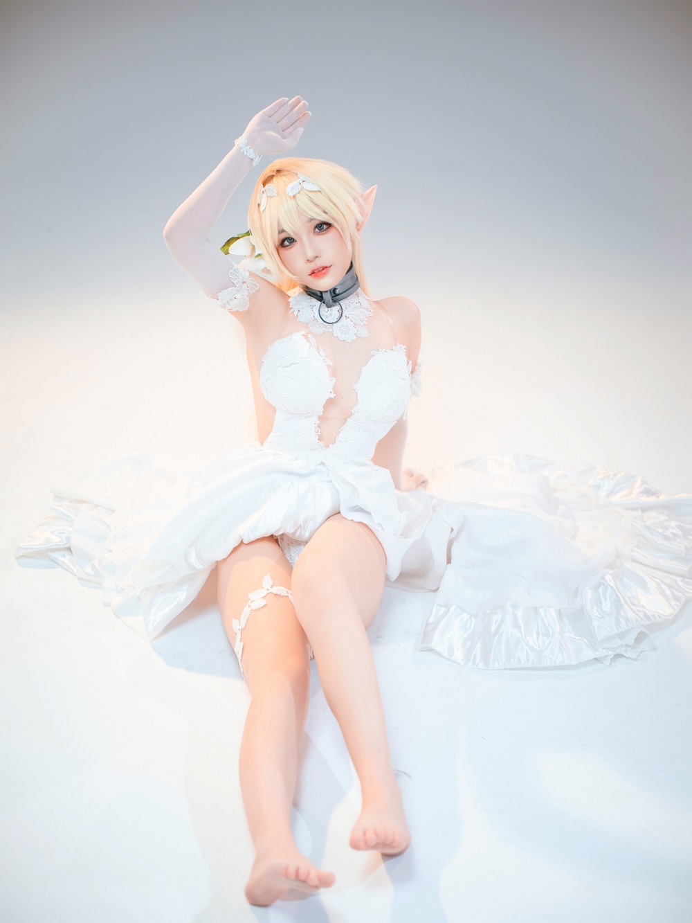 七七娜娜子-异世界魔王与召唤少女的奴隶魔术-雪拉[67P+3V] COS网红博主 预览2图