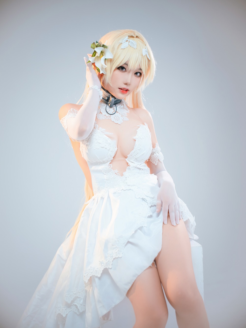 七七娜娜子-异世界魔王与召唤少女的奴隶魔术-雪拉[67P+3V] COS网红博主 预览1图