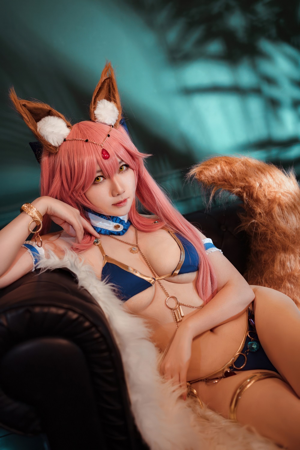 是本末末-FGO-玉藻前舞娘[16P] COS网红博主 预览1图
