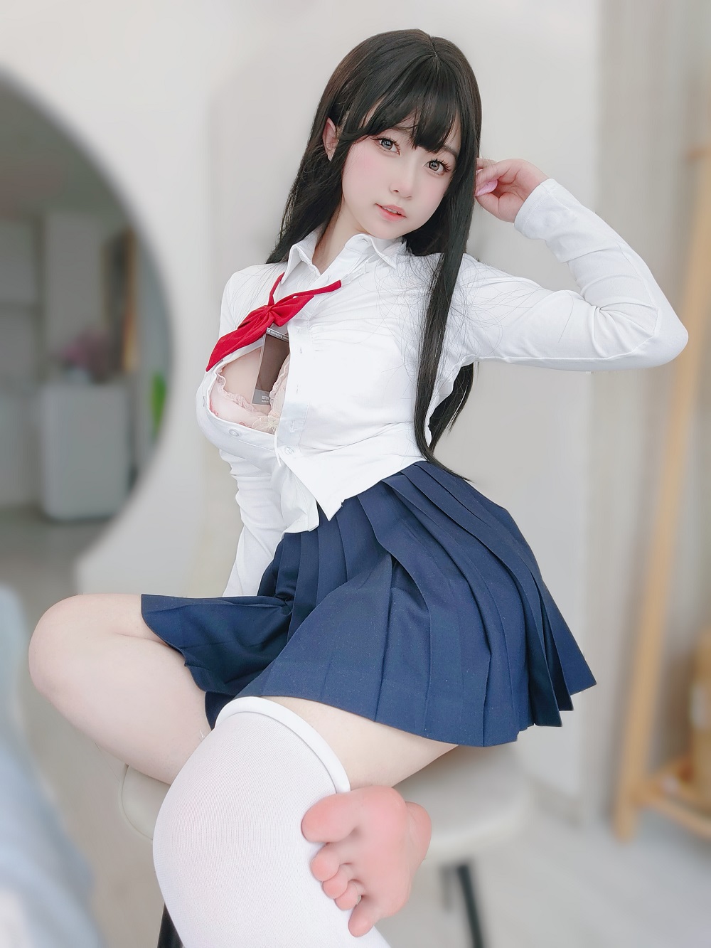 女主K-清纯女友[110P] COS网红博主 预览2图