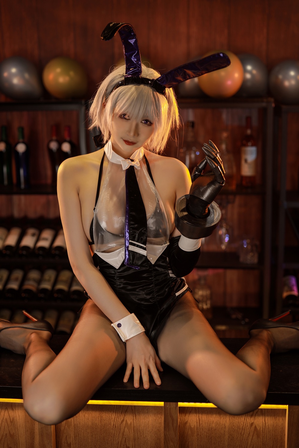 兔胖胖min-碧蓝航线-里诺兔女郎[24P] COS网红博主 预览1图